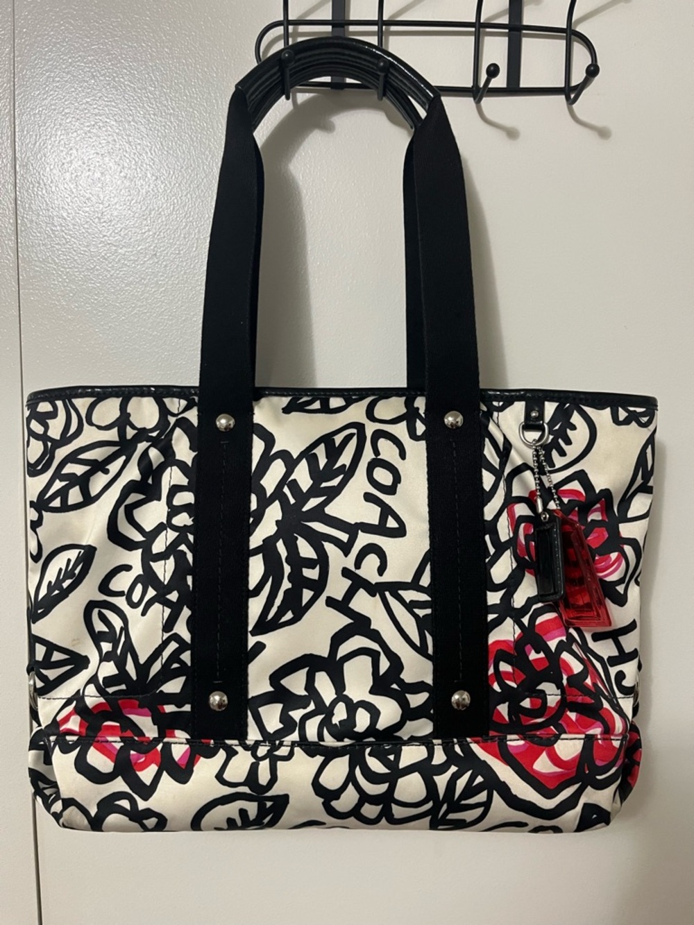Coach Floral Graffiti Tote Bag